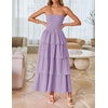 image:imageZESICA Womens 2026 Summer Boho Strapless Maxi DressesPurple