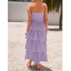 image:imageZESICA Womens 2026 Summer Boho Strapless Maxi DressesPurple