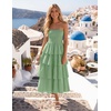 image:imageZESICA Womens 2026 Summer Boho Strapless Maxi DressesSage