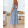 image:imageZESICA Womens 2026 Summer Boho Strapless Maxi DressesSky