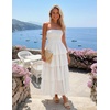 image:imageZESICA Womens 2026 Summer Boho Strapless Maxi DressesWhite