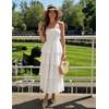image:imageZESICA Womens 2026 Summer Boho Strapless Maxi DressesWhite
