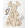 image:imageZESICA Womens 2026 Summer Boho Wedding Guest Midi DressesApricot