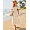 image:imageZESICA Womens 2026 Summer Boho Wedding Guest Midi DressesApricot