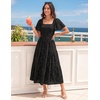 image:imageZESICA Womens 2026 Summer Boho Wedding Guest Midi DressesBlack
