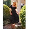 image:imageZESICA Womens 2026 Summer Boho Wedding Guest Midi DressesBlack