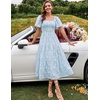 image:imageZESICA Womens 2026 Summer Boho Wedding Guest Midi DressesBlue