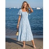 image:imageZESICA Womens 2026 Summer Boho Wedding Guest Midi DressesBlue