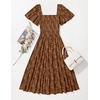 image:imageZESICA Womens 2026 Summer Boho Wedding Guest Midi DressesCaramel
