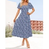 image:imageZESICA Womens 2026 Summer Boho Wedding Guest Midi DressesDustyblue