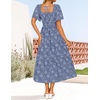 image:imageZESICA Womens 2026 Summer Boho Wedding Guest Midi DressesDustyblue