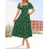 image:imageZESICA Womens 2026 Summer Boho Wedding Guest Midi DressesGreen