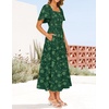 image:imageZESICA Womens 2026 Summer Boho Wedding Guest Midi DressesGreen