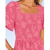 image:imageZESICA Womens 2026 Summer Boho Wedding Guest Midi DressesHotpink