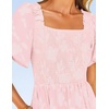 image:imageZESICA Womens 2026 Summer Boho Wedding Guest Midi DressesLight Pink
