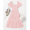 image:imageZESICA Womens 2026 Summer Boho Wedding Guest Midi DressesLight Pink