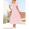 image:imageZESICA Womens 2026 Summer Boho Wedding Guest Midi DressesLight Pink