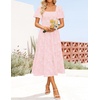 image:imageZESICA Womens 2026 Summer Boho Wedding Guest Midi DressesLight Pink
