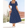 image:imageZESICA Womens 2026 Summer Boho Wedding Guest Midi DressesNavy