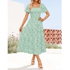image:imageZESICA Womens 2026 Summer Boho Wedding Guest Midi DressesSage