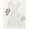 image:imageZESICA Womens 2026 Summer Boho Wedding Guest Midi DressesWhite