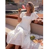 image:imageZESICA Womens 2026 Summer Boho Wedding Guest Midi DressesWhite
