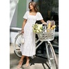 image:imageZESICA Womens 2026 Summer Boho Wedding Guest Midi DressesWhite