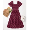 image:imageZESICA Womens 2026 Summer Boho Wedding Guest Midi DressesWine