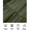 image:imageZESICA Womens 2026 Summer Casual Flutter Short Sleeve Smocked Midi DressArmy Green