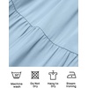 image:imageZESICA Womens 2026 Summer Casual Flutter Short Sleeve Smocked Midi DressBlue
