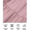 image:imageZESICA Womens 2026 Summer Casual Flutter Short Sleeve Smocked Midi DressDark Pink