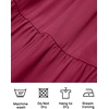 image:imageZESICA Womens 2026 Summer Casual Flutter Short Sleeve Smocked Midi DressPlum