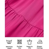 image:imageZESICA Womens 2026 Summer Casual Flutter Short Sleeve Smocked Midi DressRose