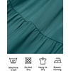 image:imageZESICA Womens 2026 Summer Casual Flutter Short Sleeve Smocked Midi DressTeal Green