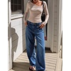 image:imageZESICA Womens Asymmetrical Long Sleeve Fall Shirt Going Out Top Work BlouseSand