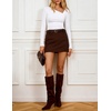 image:imageZESICA Womens Asymmetrical Long Sleeve Fall Shirt Going Out Top Work BlouseWhite