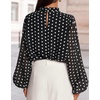 image:imageZESICA Womens Dressy Casual Blouses Fall Long Sleeve Chiffon TopsBlack
