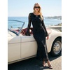 image:imageZESICA Womens Fall Bell Long Sleeve Wedding Guest DressesBlack
