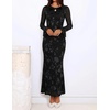 image:imageZESICA Womens Fall Bell Long Sleeve Wedding Guest DressesBlack