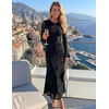 image:imageZESICA Womens Fall Bell Long Sleeve Wedding Guest DressesBlack