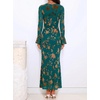 image:imageZESICA Womens Fall Bell Long Sleeve Wedding Guest DressesDarkgreen