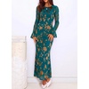 image:imageZESICA Womens Fall Bell Long Sleeve Wedding Guest DressesDarkgreen