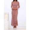image:imageZESICA Womens Fall Bell Long Sleeve Wedding Guest DressesDarkpink