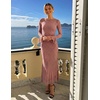 image:imageZESICA Womens Fall Bell Long Sleeve Wedding Guest DressesDarkpink