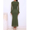 image:imageZESICA Womens Fall Bell Long Sleeve Wedding Guest DressesPeagreen