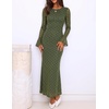 image:imageZESICA Womens Fall Bell Long Sleeve Wedding Guest DressesPeagreen