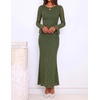 image:imageZESICA Womens Fall Bell Long Sleeve Wedding Guest DressesPeagreen