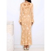 image:imageZESICA Womens Fall Bell Long Sleeve Wedding Guest DressesRedapricot