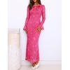 image:imageZESICA Womens Fall Bell Long Sleeve Wedding Guest DressesRose
