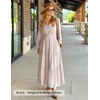 image:imageZESICA Womens Fall Boho Floral Long Sleeve Wedding Guest Maxi DressesBeige